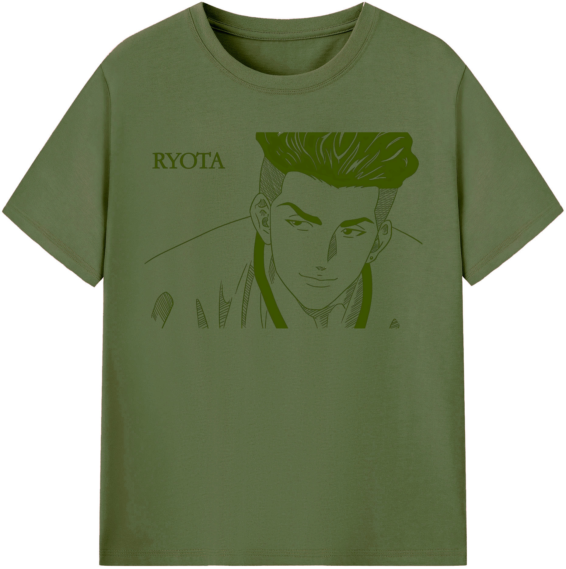 SLAM DUNK／スラムダンク 綿100％半袖Tシャツ（フロントプリント）